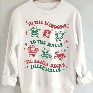 Funny Festive White Christmas Sweatshirt